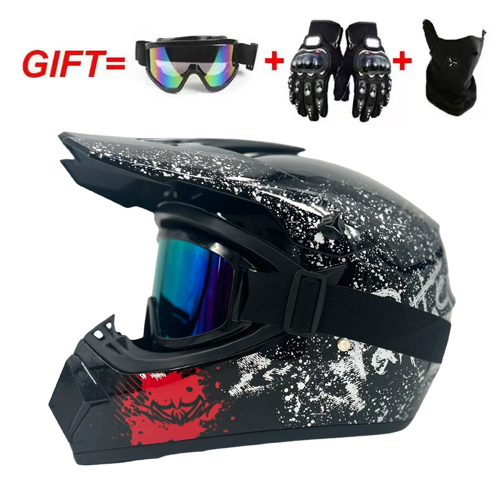 Motorcycle Gear Youth - Crossmotoruitrusting: Jeugd Kinderen Off-Road Motorhelm Downhill